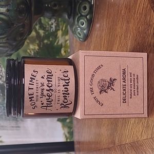 New in box! You're Awesome jar candle natural soy wax Sage & Sea Salt aroma